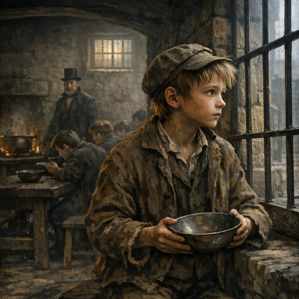 Image for: history of this quote “Please, sir, I want s