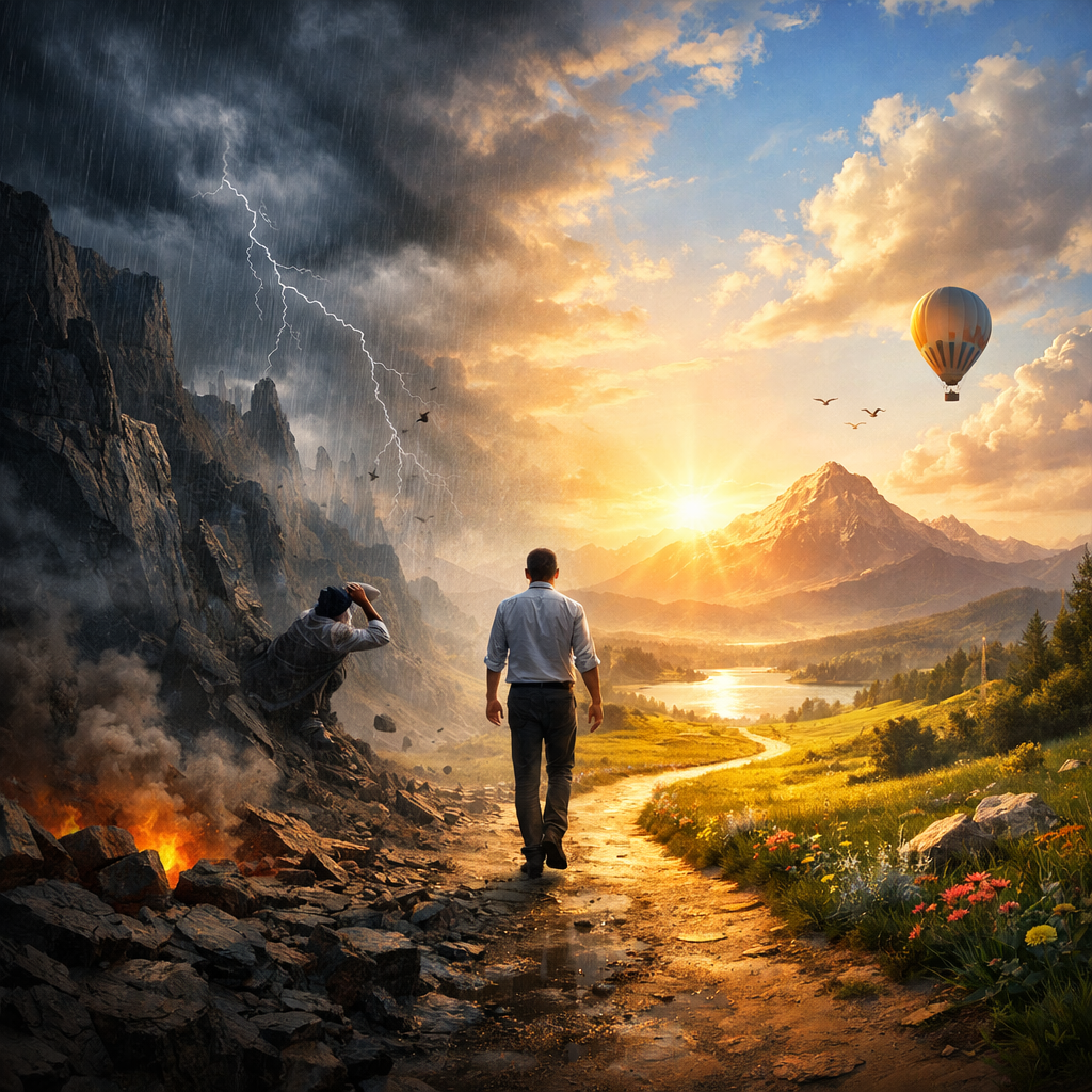 Image for: “Don’t be pushed by your problems, be 