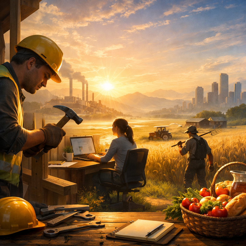 Image for: “Work keeps at bay three great evils: boredo