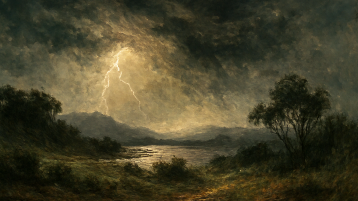 You are not controlling the storm, and you are not lost in it. You are the storm.