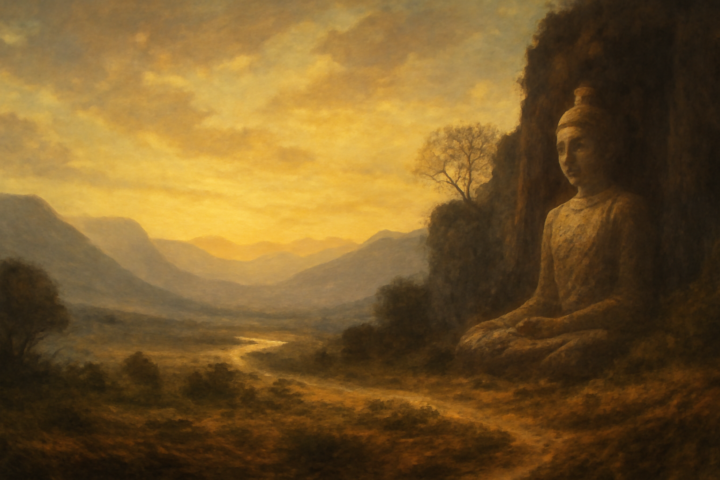 Our life is shaped by our mind; we become what we think. Suffering follows an evil thought as the wheels of a cart follow the oxen that draws it. Our life is shaped by our mind; we become what we think. Joy follows a pure thought like a shadow that never leaves.