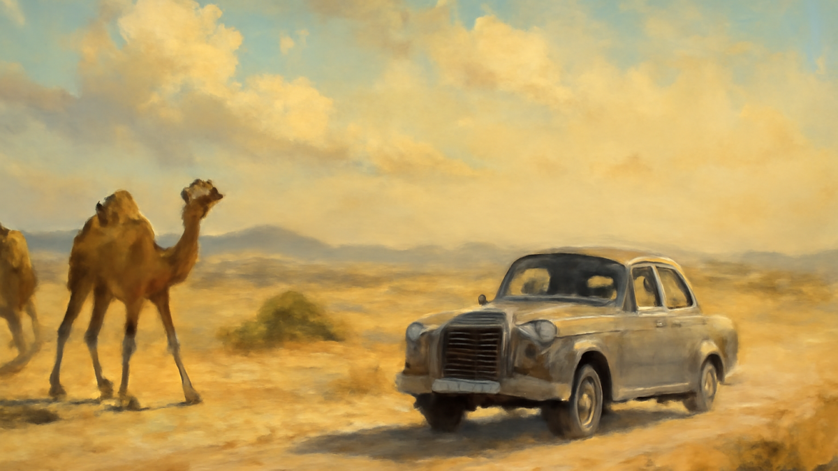 My grandfather rode a camel, my father rode a camel, I drive a Mercedes, my son drives a Land Rover, his son will drive a Land Rover, but his son will ride a camel.