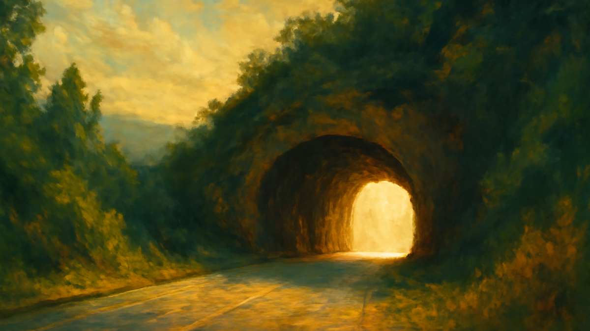 Due to budget cuts the light at the end of the tunnel has been turned off.