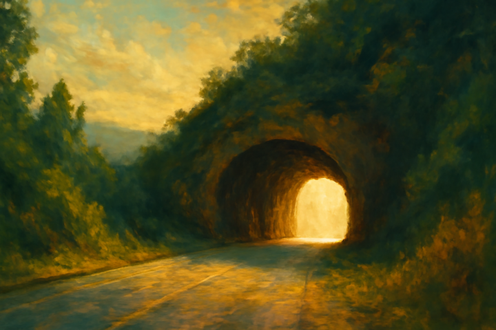 Due to budget cuts the light at the end of the tunnel has been turned off.