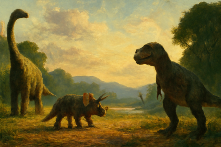 Dinosaurs are extinct today because they lacked opposable thumbs and the brainpower to build a space program.