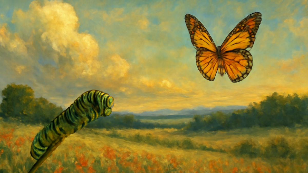 The caterpillar does all the work, but the butterfly gets all the publicity.