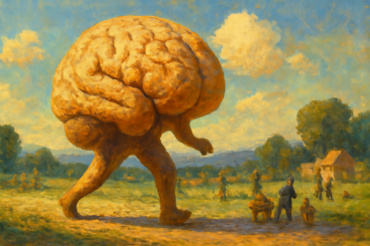 Humor is by far the most significant activity of the human brain.