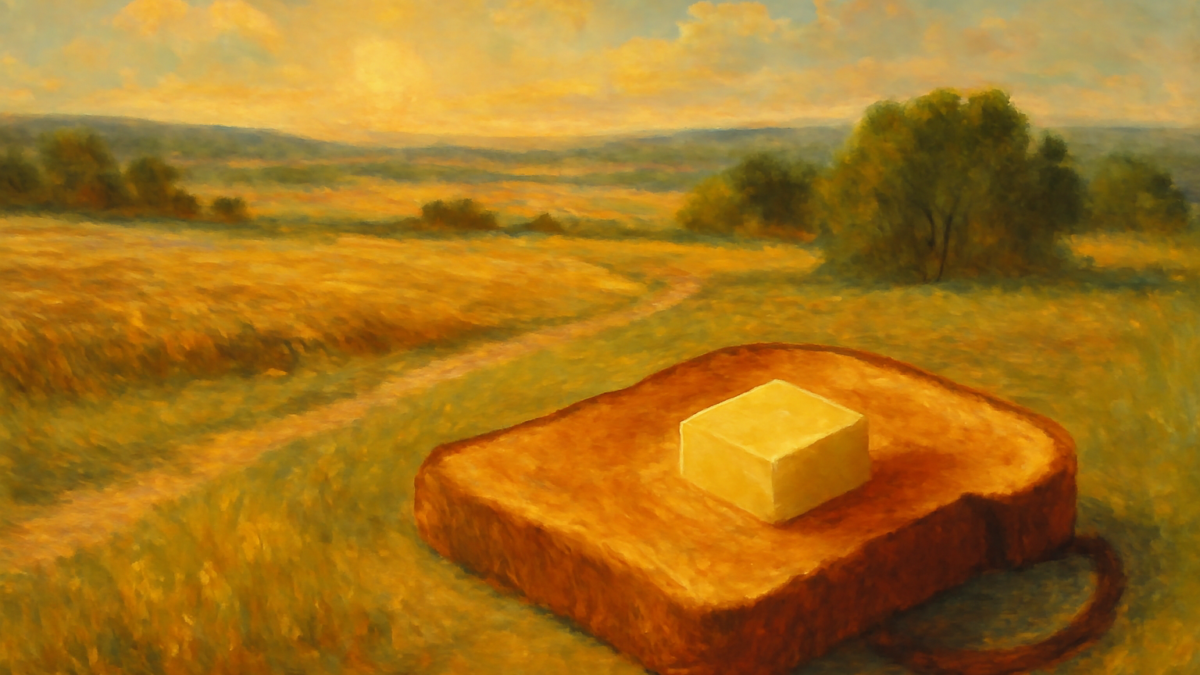 If toast always lands butter-side down, and cats always land on their feet, what happens if you strap toast on the back of a cat and drop it?