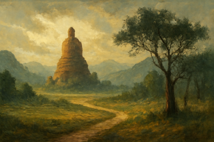 Our life is shaped by our mind; we become what we think. Suffering follows an evil thought as the wheels of a cart follow the oxen that draws it. Our life is shaped by our mind; we become what we think. Joy follows a pure thought like a shadow that never leaves.