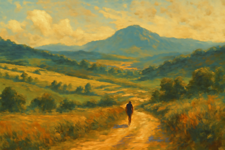 Sometimes you have to travel a long way to find what is near.