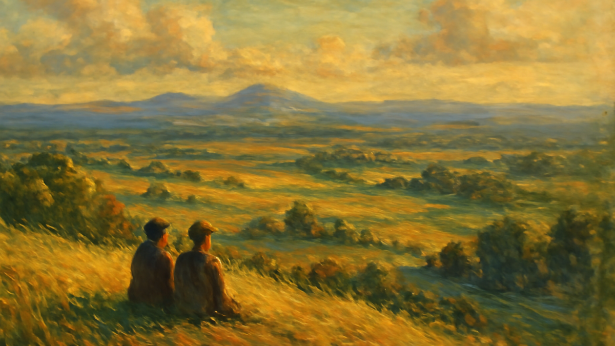 Love does not consist in gazing at each other, but in looking outward together in the same direction.