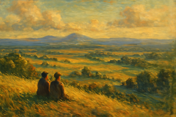 Love does not consist in gazing at each other, but in looking outward together in the same direction.