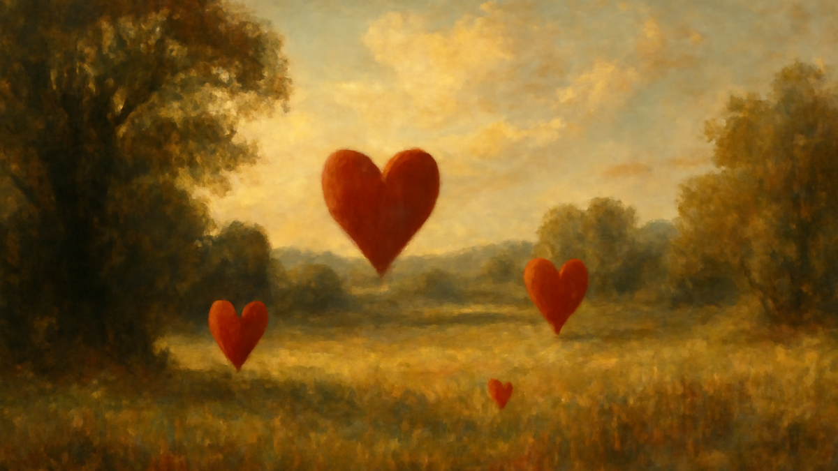 Two hearts in love need no words.