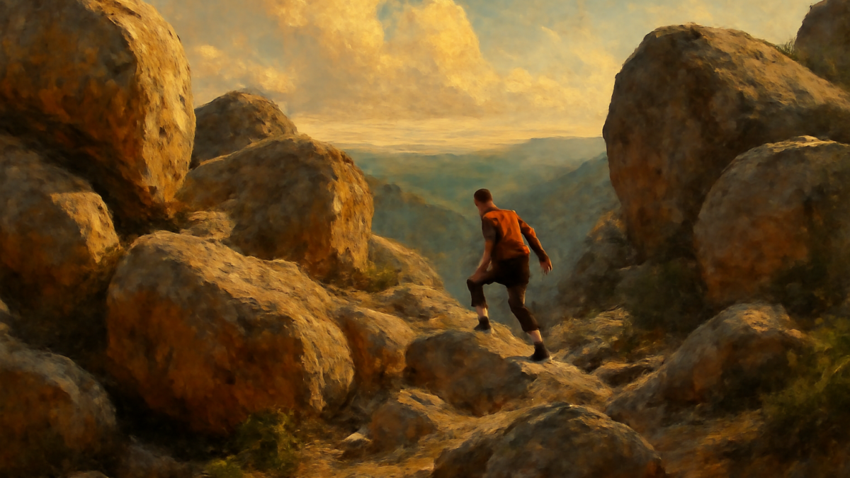 Obstacles don’t have to stop you. If you run into a wall, don’t turn around and give up. Figure out how to climb it, go through it, or work around it.