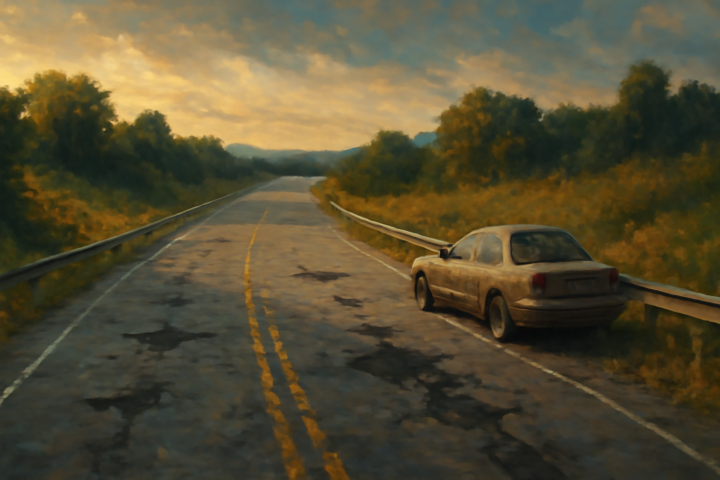 I’d always end up broken down on the highway. When I stood there trying to flag someone down, nobody stopped. But when I pushed my own car, other drivers would get out and push with me. If you want help, help yourself – people like to see that.