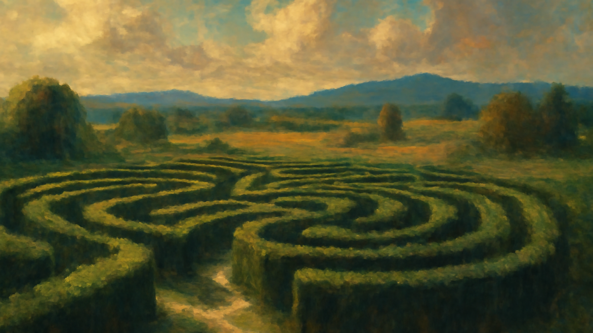 You spend your whole life stuck in the labyrinth, thinking about how you’ll escape it one day, and how awesome it will be, and imagining that future keeps you going, but you never do it. You just use the future to escape the present.