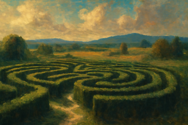 You spend your whole life stuck in the labyrinth, thinking about how you’ll escape it one day, and how awesome it will be, and imagining that future keeps you going, but you never do it. You just use the future to escape the present.