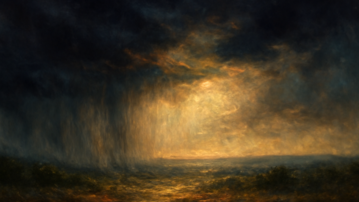 Don’t be sad! Because God sends hope in the most desperate moments. Don’t forget, the heaviest rain comes out of the darkest clouds.