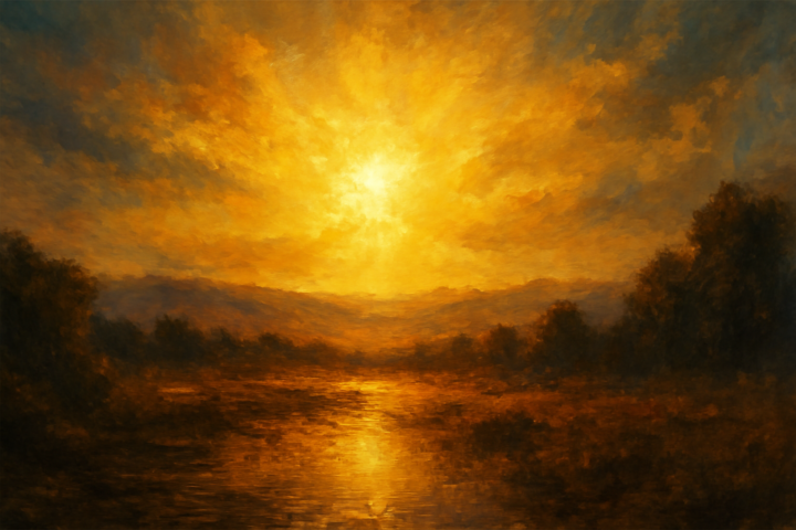 Your light is more magnificent than sunrise or sunset.