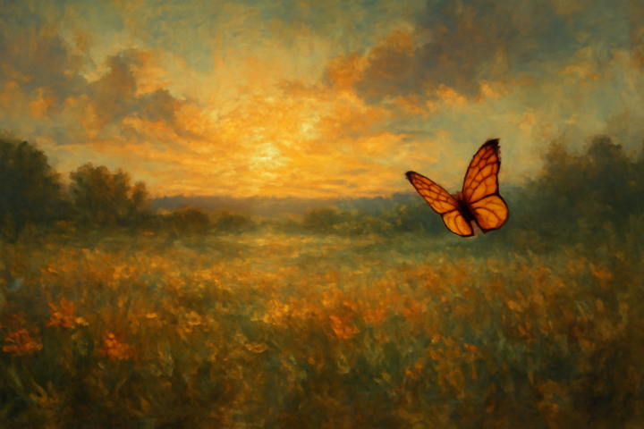 The butterfly counts not months but moments, and has time enough.