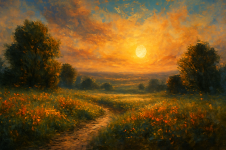 Think of all the beauty still left around you and be happy.