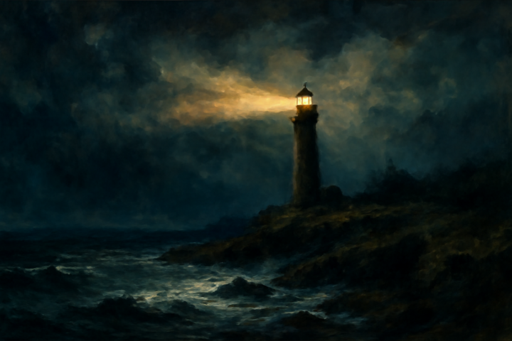 Look to the lighthouse of the Lord. There is no fog so dense, no night so dark, no gale so strong, no mariner so lost but what its beacon light can rescue.