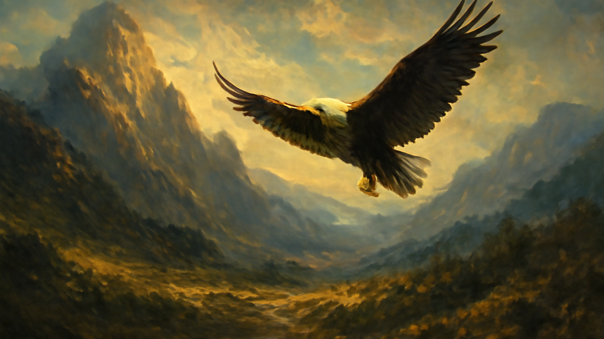 The eagle has no fear of adversity. We need to be like the eagle and have a fearless spirit of a conqueror!