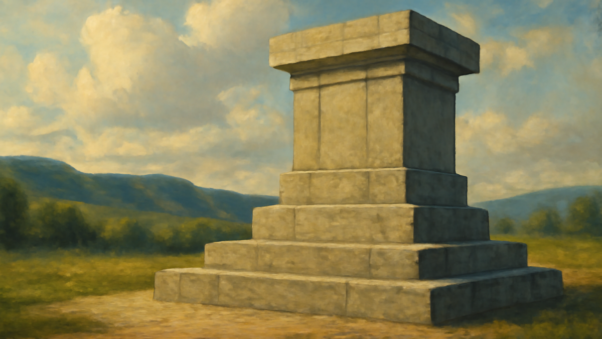 A man who builds his own pedestal had better use strong cement.