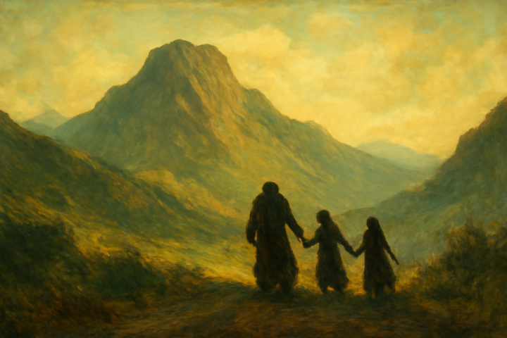 I sit between my brother the mountain and my sister the sea. We three are one in loneliness, and the love that binds us together is deep and strong and strange.