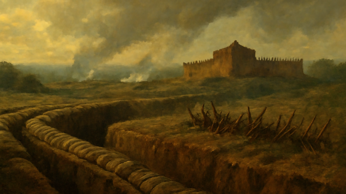 If you entrench yourself behind strong fortifications, you compel the enemy to seek a solution elsewhere.