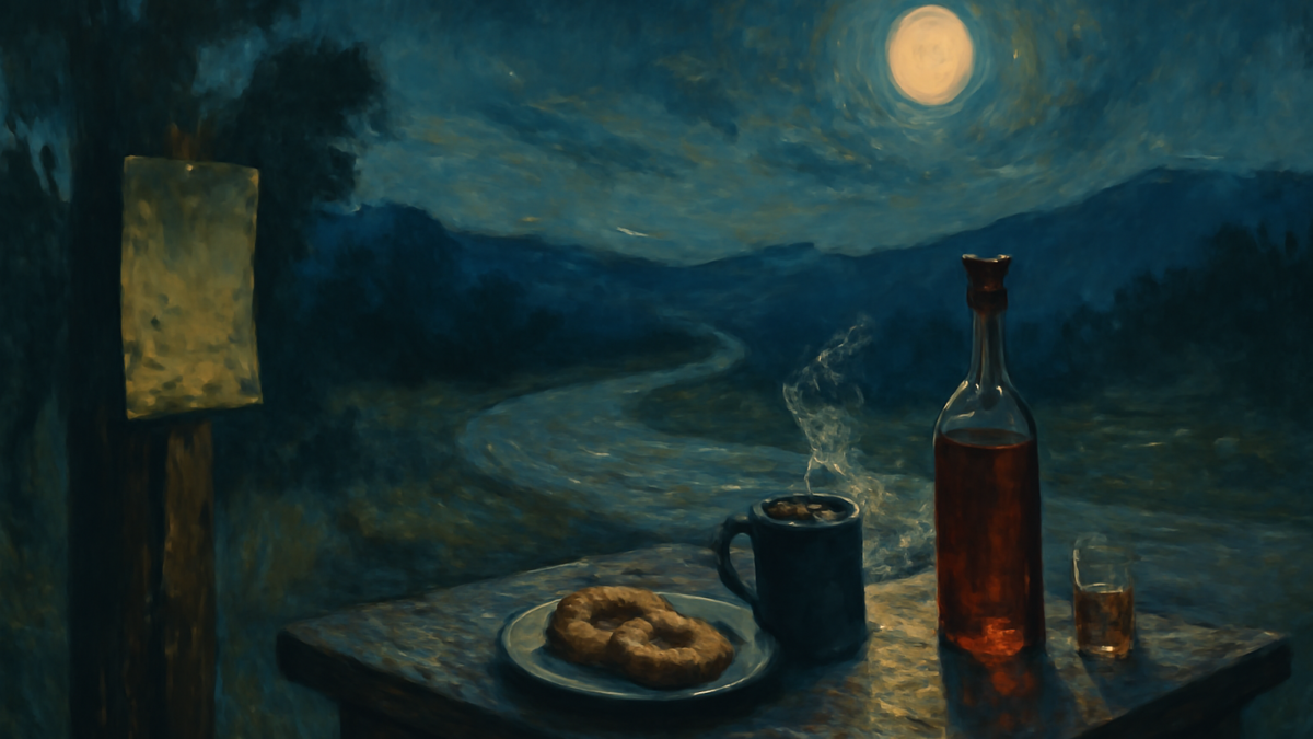 Those of us that had been up all night were in no mood for coffee and donuts, we wanted strong drink. We were, after all, the cream of the national sporting press.