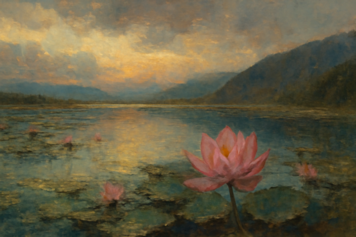 If you feel lost, disappointed, hesitant, or weak, return to yourself, to who you are, here and now and when you get there, you will discover yourself, like a lotus flower in full bloom, even in a muddy pond, beautiful and strong.