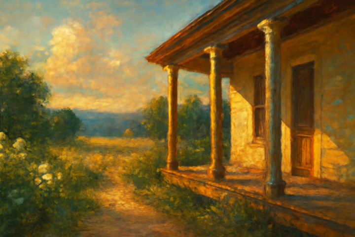 Marriage is like a well-built porch. If one of the two posts leans too much, the porch collapses. So each must be strong enough to stand on its own.