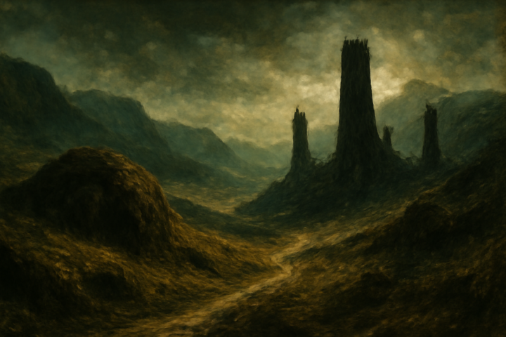 Though here at journey’s end I lie In darkness buried deep, Beyond all towers strong and high, Beyond all mountains steep, Above all shadows rides the Sun And Stars for ever dwell: I will not say the Day is done, Nor bid the Stars farewell.