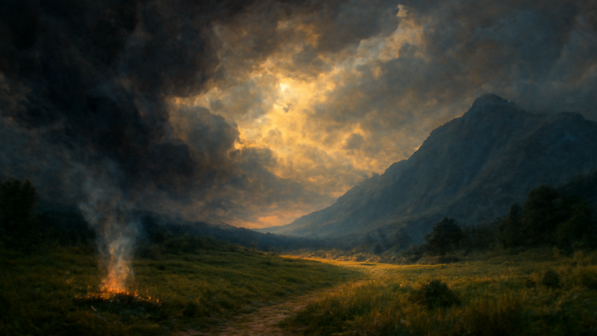 Just as a small fire is extinguished by the storm whereas a large fire is enhanced by it – likewise a weak faith is weakened by predicament and catastrophes whereas a strong faith is strengthened by them.