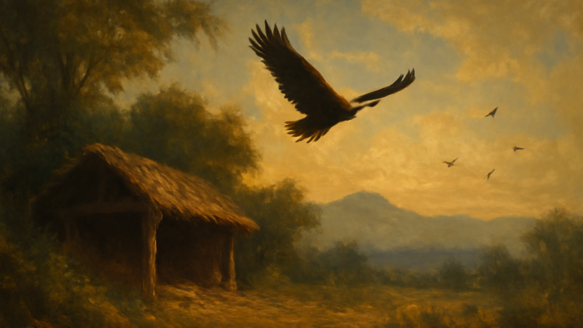 All birds find shelter during rain. But the eagle avoids the rain by flying above the clouds. Problems are common, but attitude makes the difference.