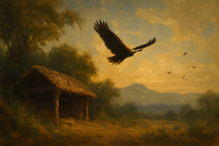 All birds find shelter during rain. But the eagle avoids the rain by flying above the clouds. Problems are common, but attitude makes the difference.