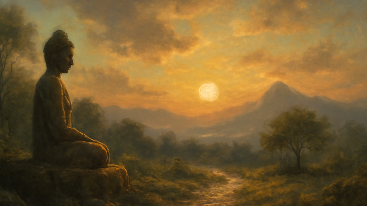 Our life is shaped by our mind; we become what we think. Suffering follows an evil thought as the wheels of a cart follow the oxen that draws it. Our life is shaped by our mind; we become what we think. Joy follows a pure thought like a shadow that never leaves.