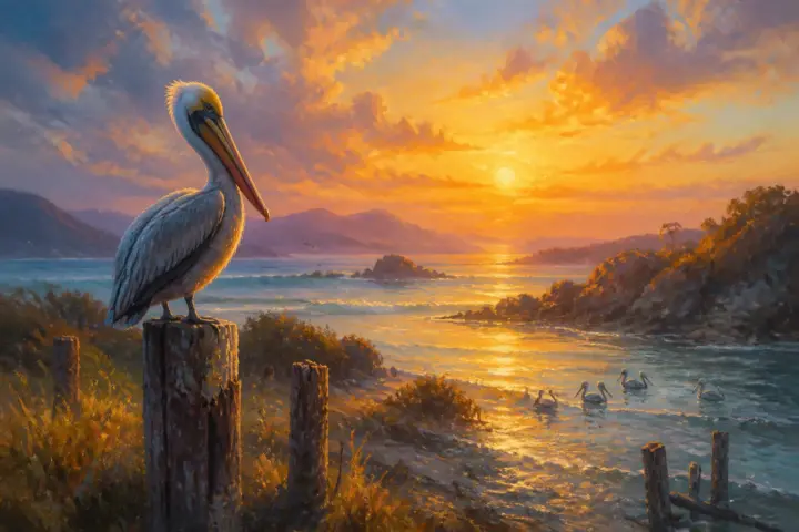 A Gorgeous Bird is the Pelican, Whose Beak Will Hold More Than His Bellican