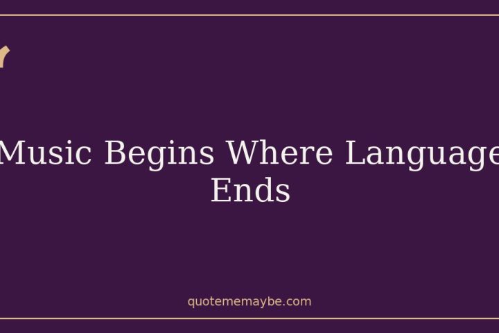 Music Begins Where Language Ends