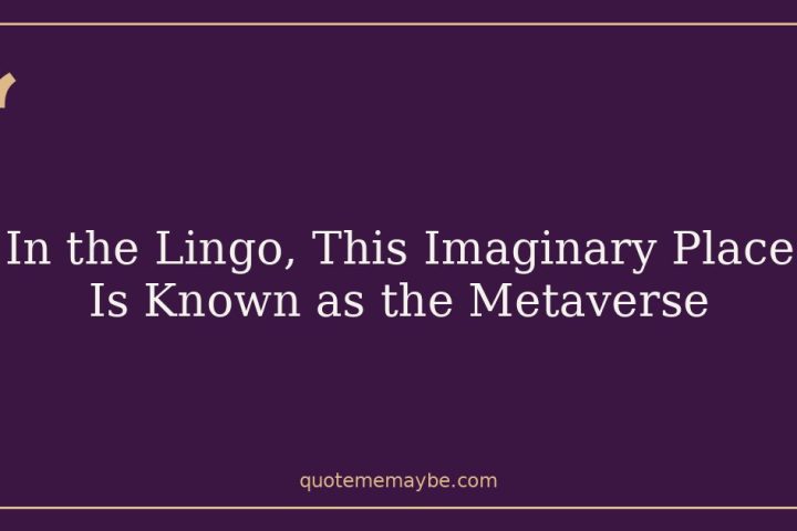 In the Lingo, This Imaginary Place Is Known as the Metaverse
