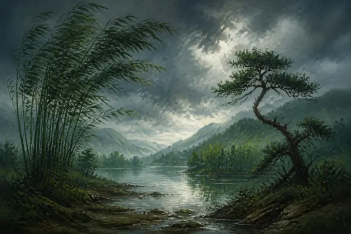 “When you look at a tree in a storm, you see that the top of the tree is very unstable and vulnerable. But when you look down to the trunk of the tree, you have a different impression.”
